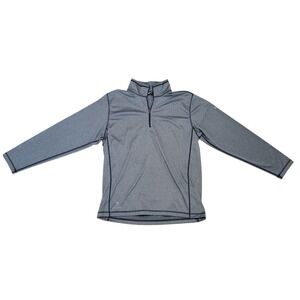 The North Face Mens XL Quarter Zip Pullover Heather Grey Aerotek Performance Top